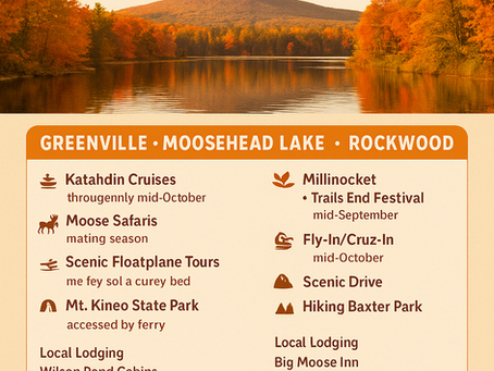 Travel + Discover Inland Maine: Best Fall Lodging, Adventures & Foliage Hotspots
