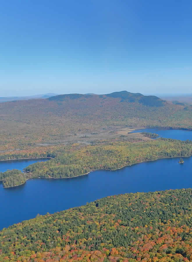 a view of Moosehead Lake from Borestone Mountain