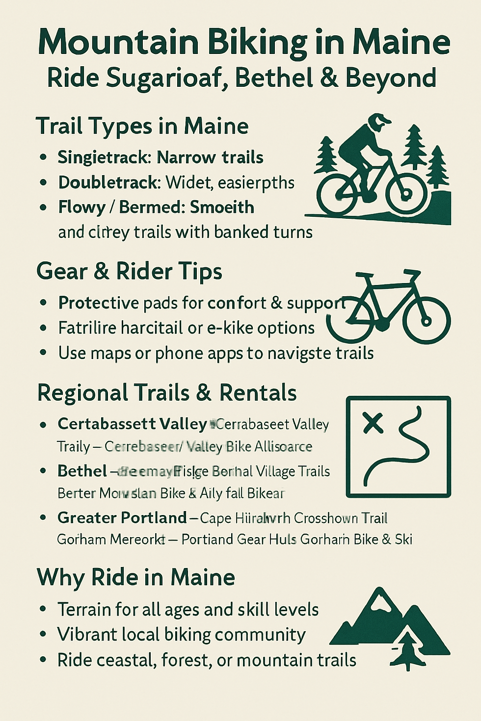 Mountain Biking in Maine: Ride Sugarloaf, Bethel, Bangor & Beyond