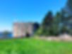 fort turret at the edge of the water