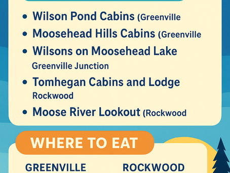 🏞️ Maine Lodging Guide · Highlands Moosehead Lake Area