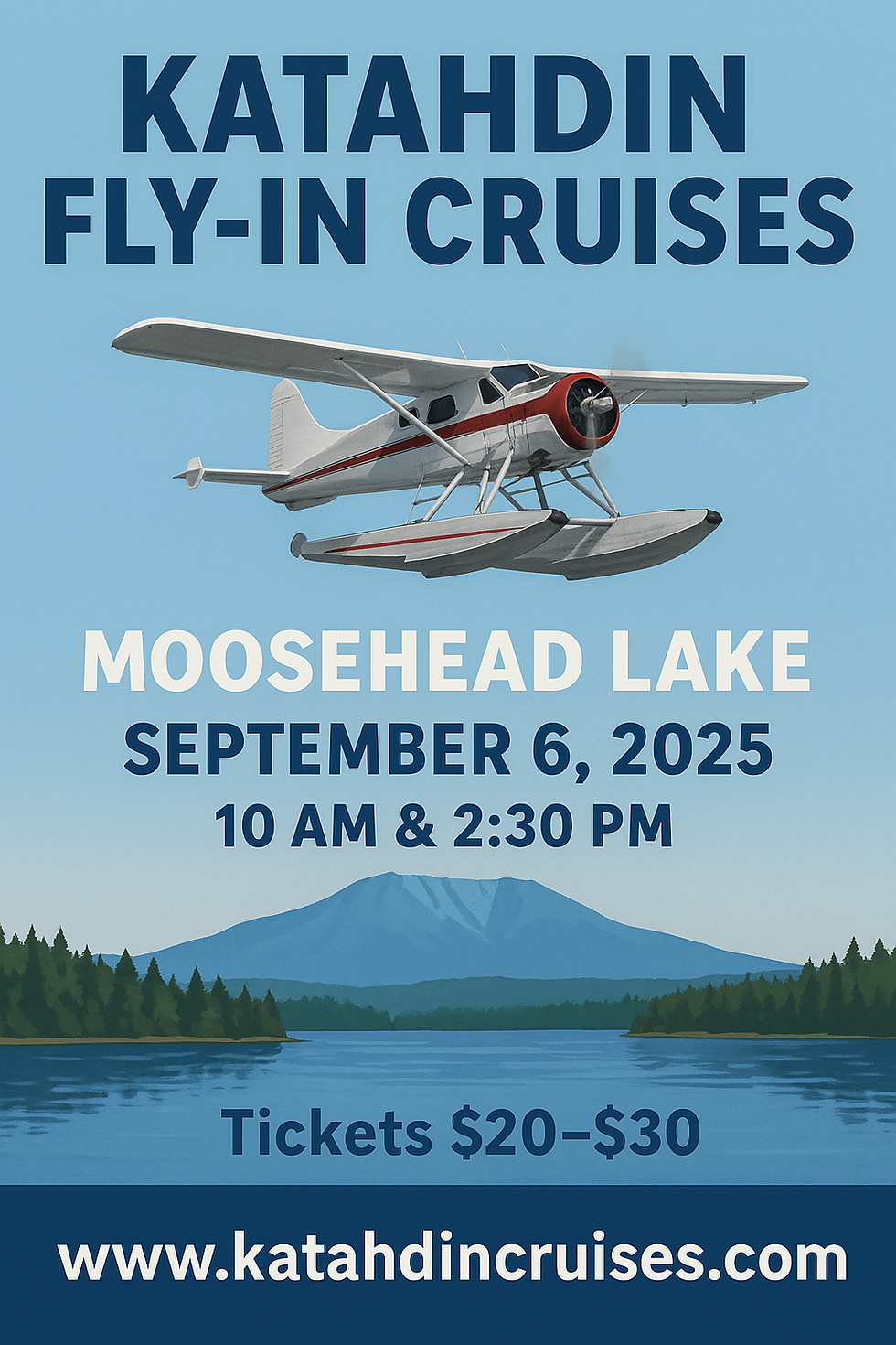 Katahdin Fly-In Cruises on Moosehead Lake | Seaplane Fly-In 2025 Greenville, Maine