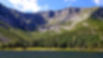 at the base of Mt Katahdin, lake, trees