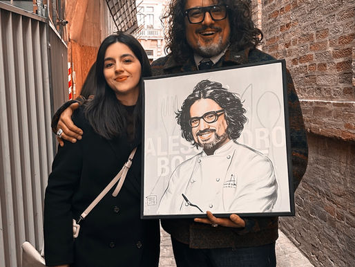 Il giorno in cui ho consegnato un ritratto ad Alessandro Borghese