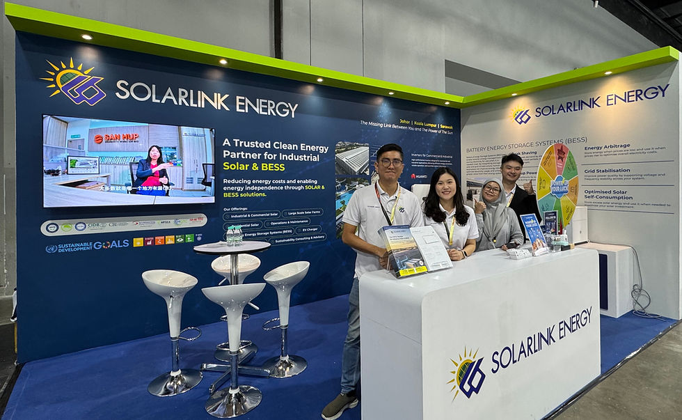Solarlink Energy at METALTECH 2026: exploring solar energy, Battery Energy Storage Systems (BESS), strategic partnerships, and renewable energy solutions in Malaysia.