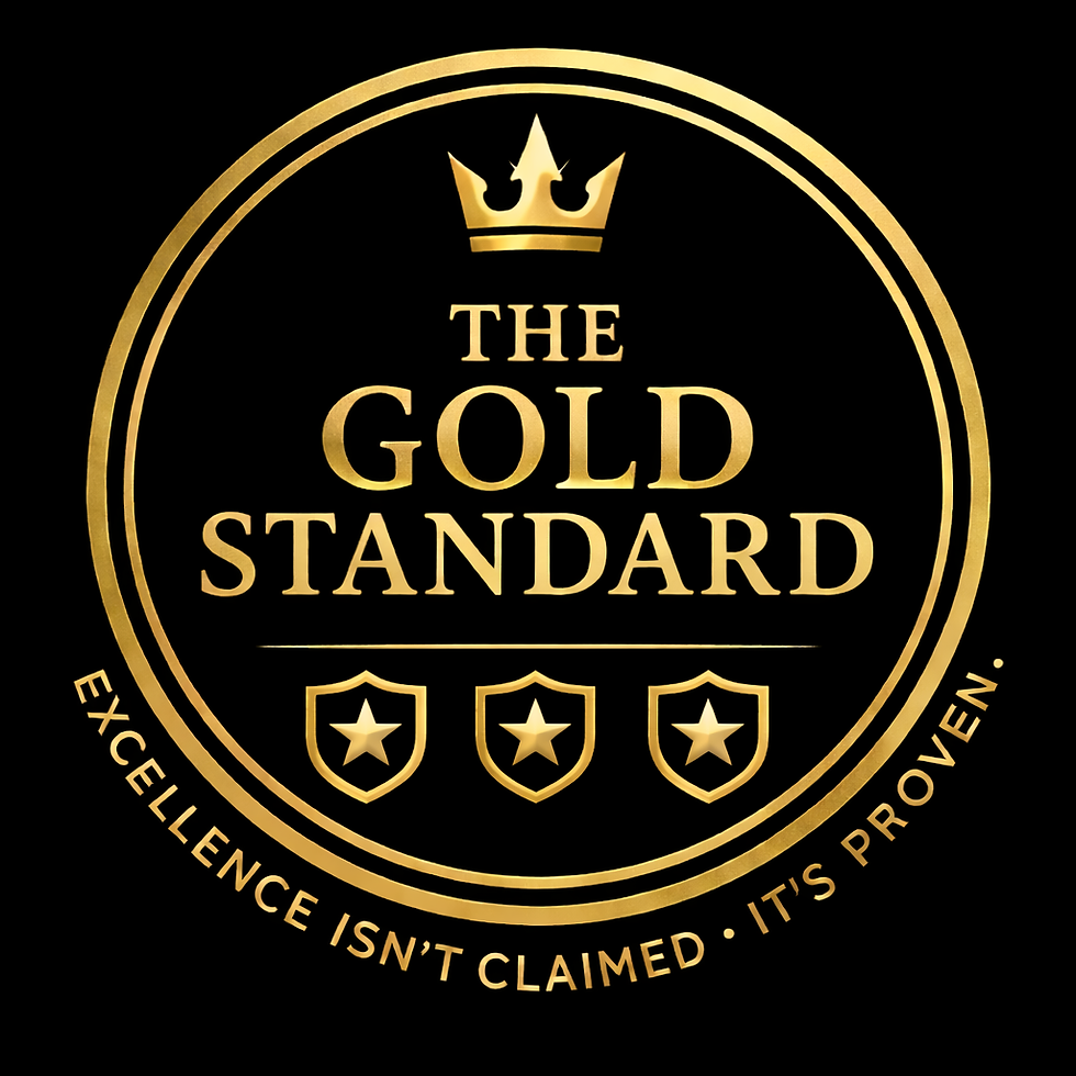 The Gold Standard award for online service excellence faqs.