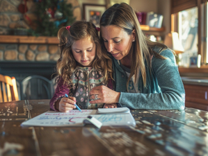 mom literacy coaching at home