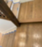 stair tread installation, finish carpentry