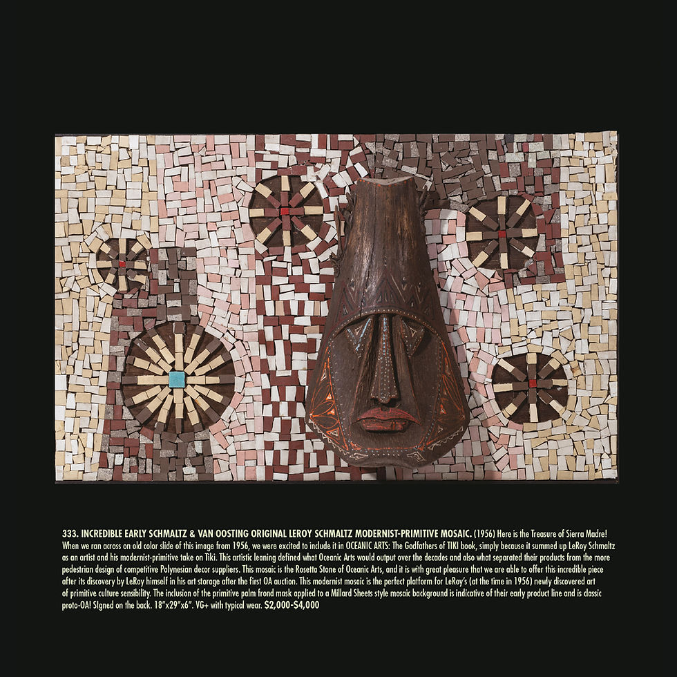 Thumbnail: THE OCEANIC ARTS VINTAGE TIKI COLLECTION AUCTION 2 - LIMITED EDITION COLLECTOR’S