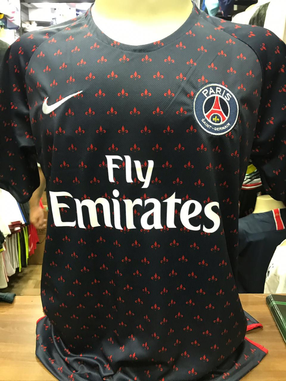 Camisa Nike Paris Saint-Germain Pré Jogo 2018-2019