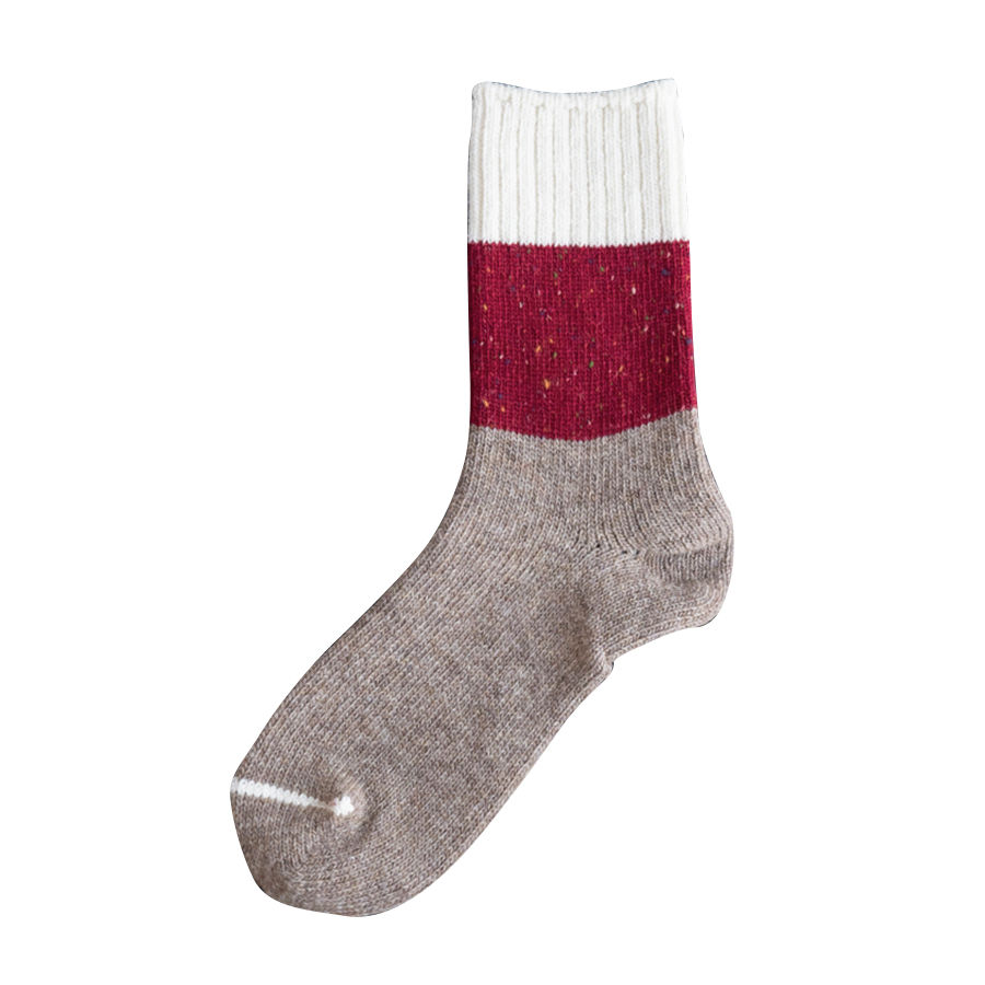 サムネイル： Wool Mix Switching Nep Socks