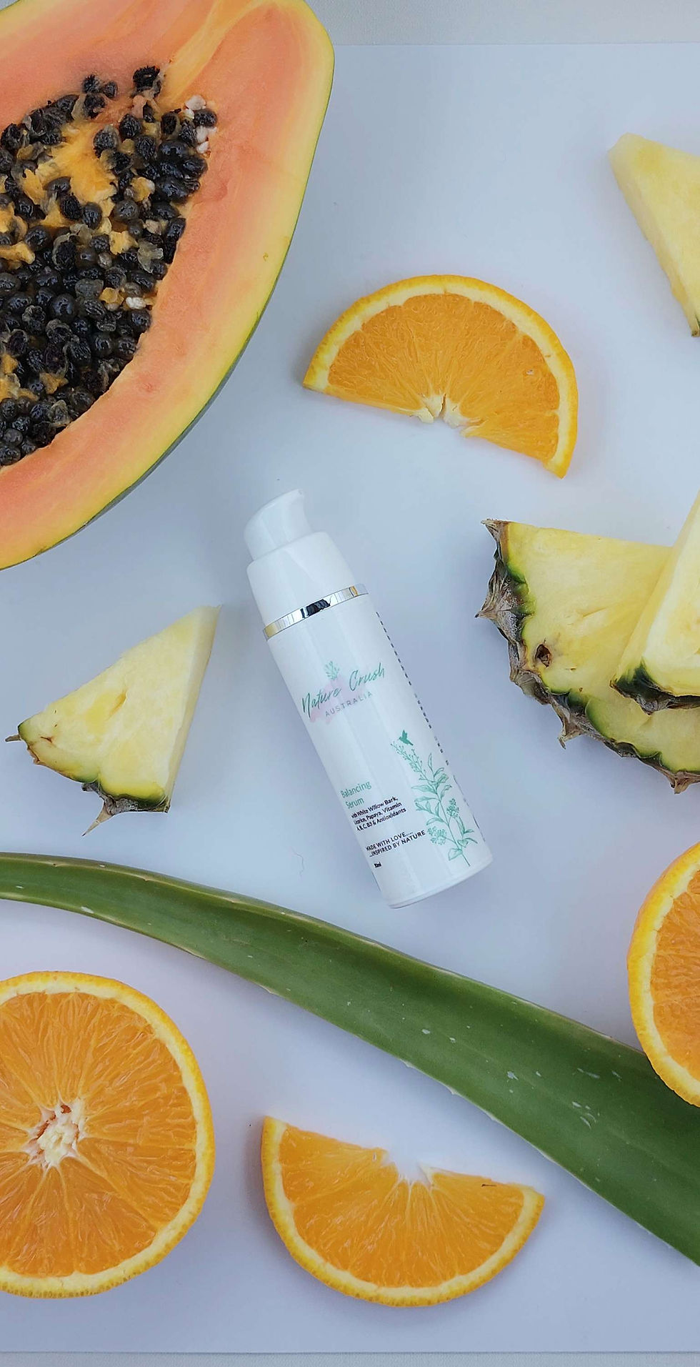 This refreshing & revitalising, smooth, silky serum is like a Multi-Vitamin for your skin.