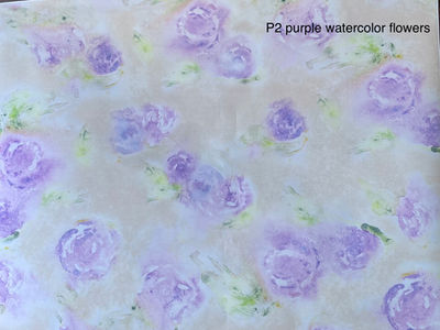 Purple Watercolor Flowers