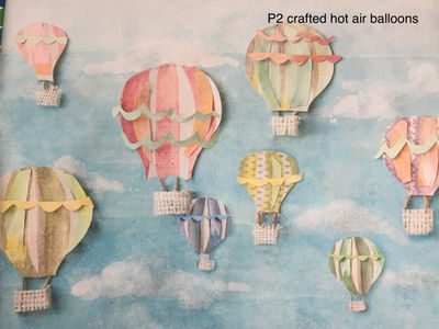 Blue Hot Air Balloon