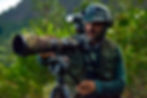 Fotografo de natureza Leonardo Merçon capturando momento
