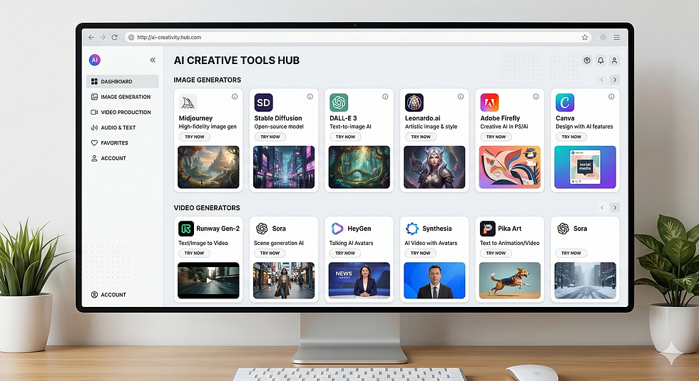 중간 뷰의 AI 영상 제작 비교 차트