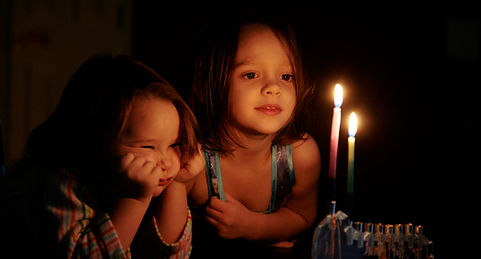 Children Watching Candles