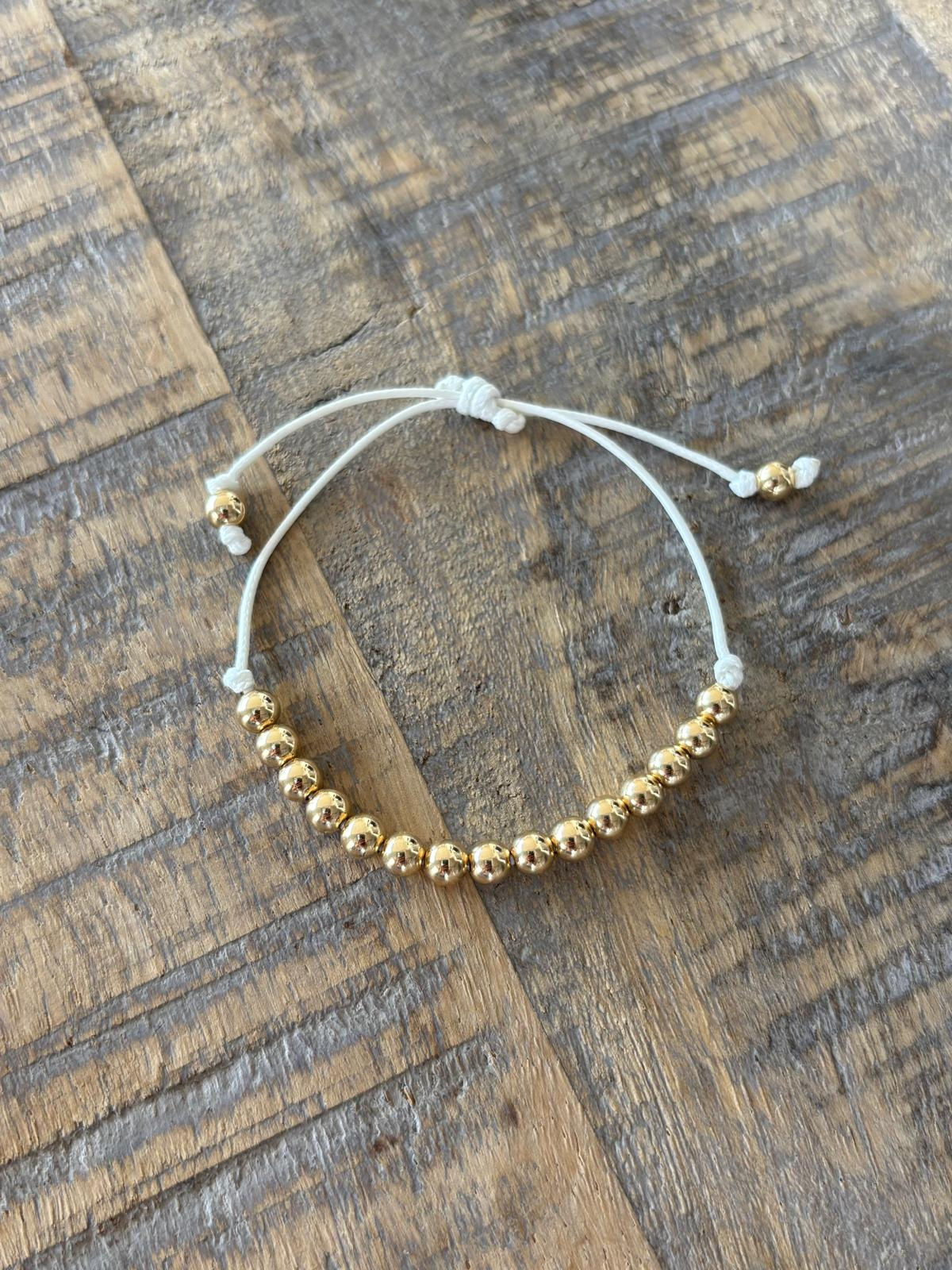Alice Gold Bead Bracelet