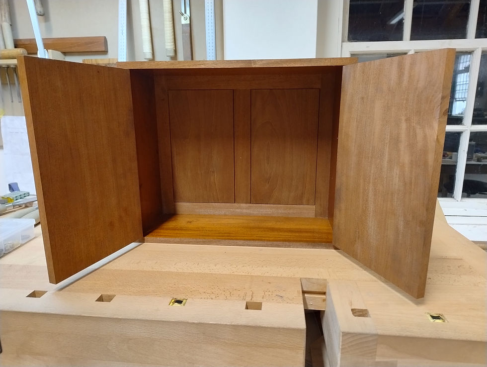 Mahogany carcass before the veneering