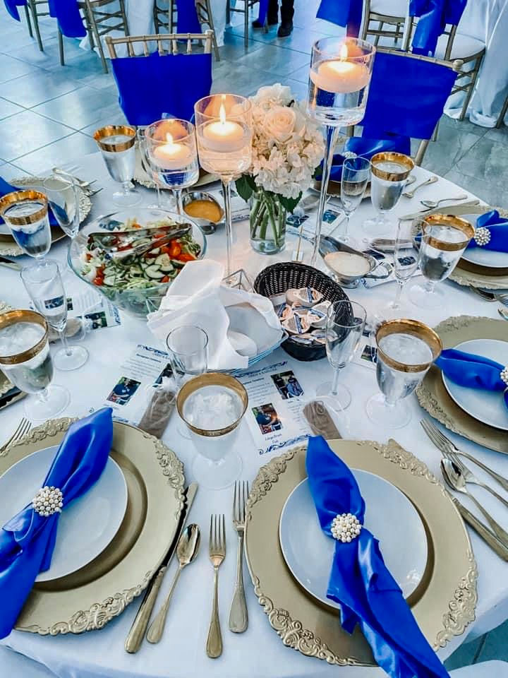 Blue Event Decor