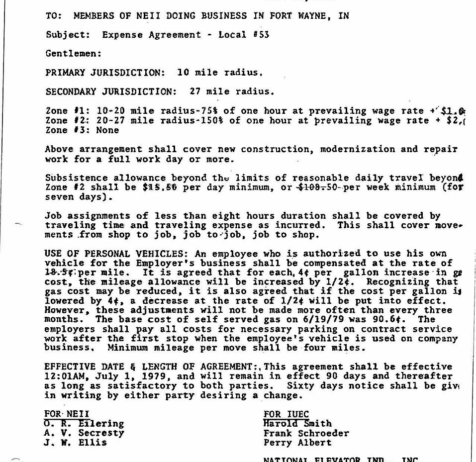 Local 44 Toledo - Travel Time & Expense Agreement Local No. 44 - 10.15.1981 (Optimized for