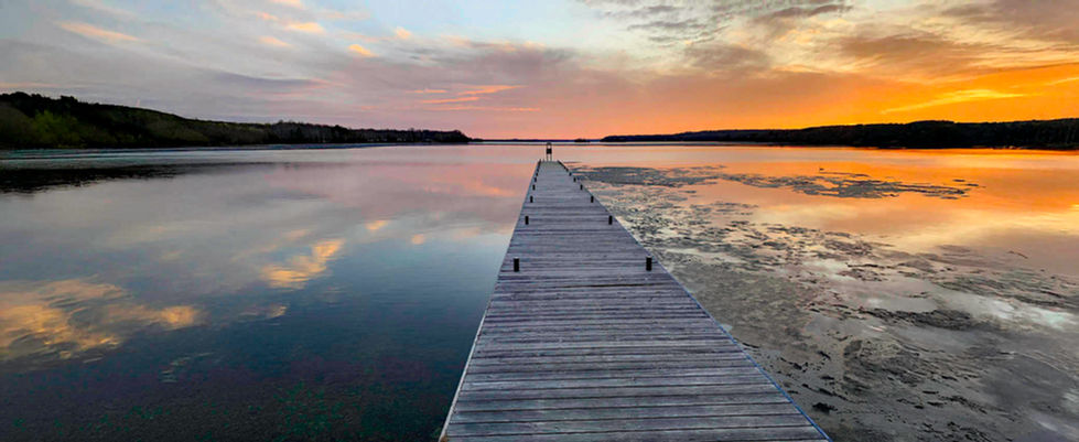 Sunset at Narrow's Locks, Ontario