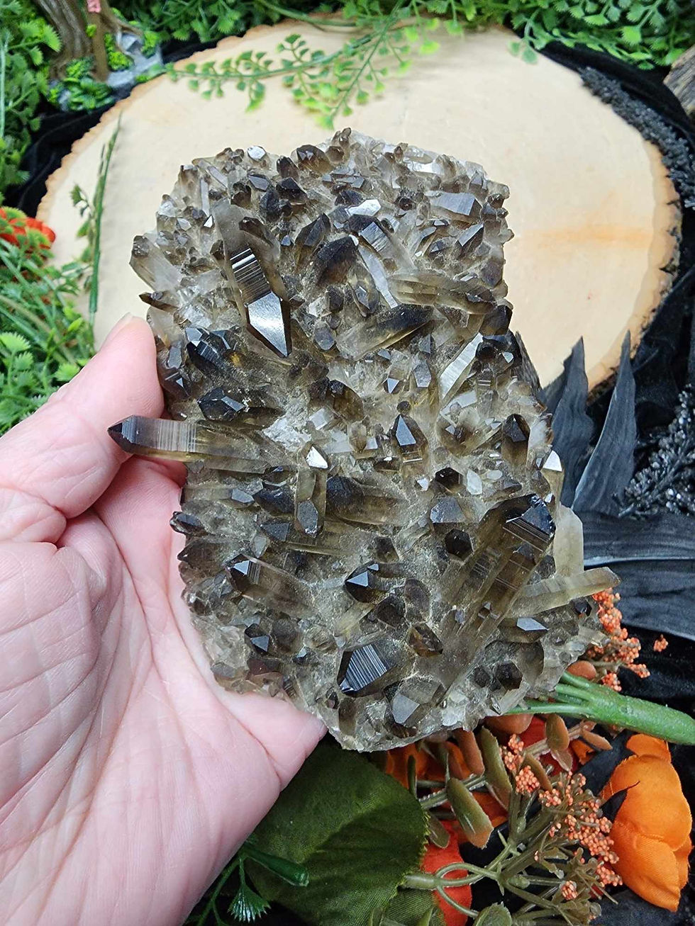 Smoky Citrine Cluster