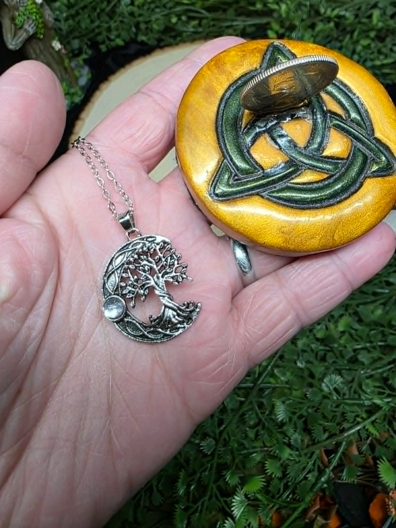 Tree of Life Moon Pendant