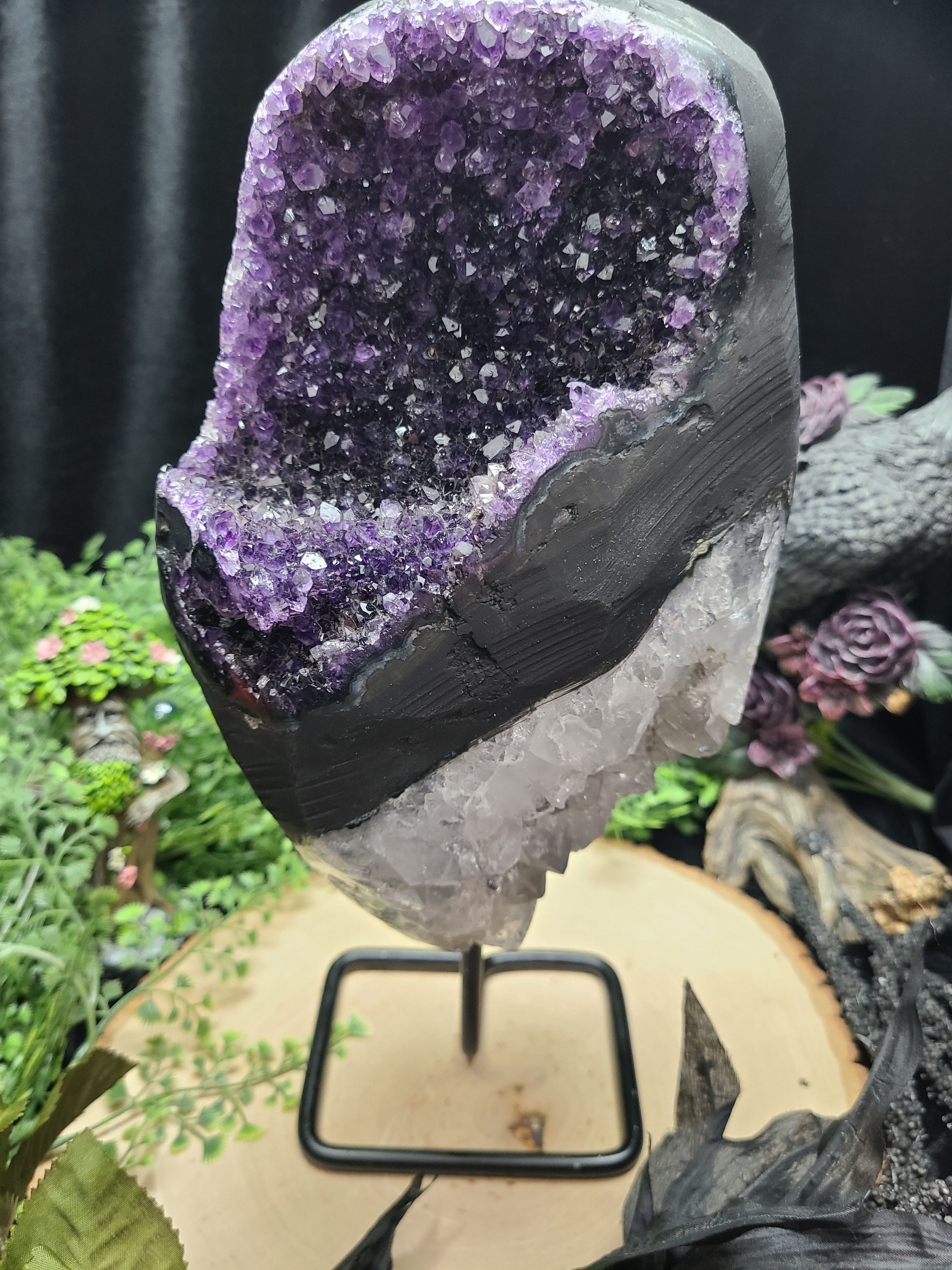 Amethyst & Quartz Display Piece