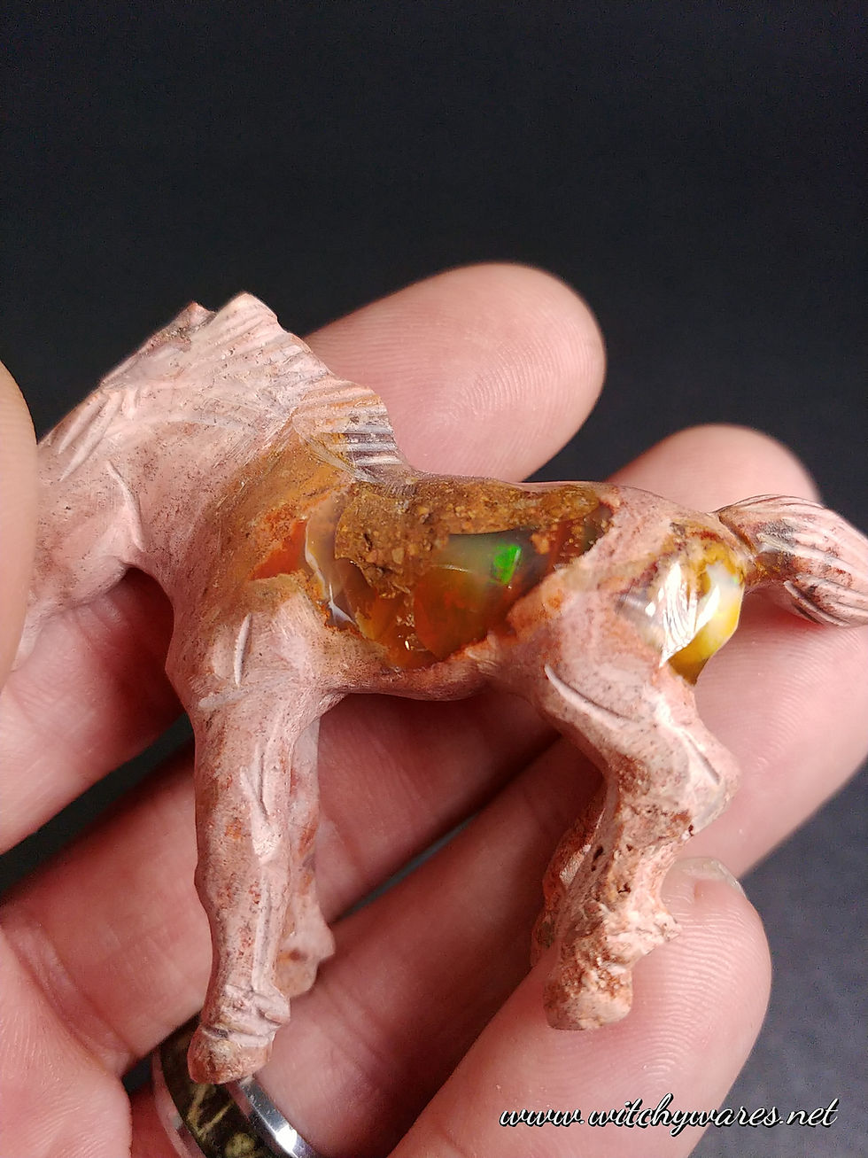 Thumbnail: Cantera Fire Opal Horse