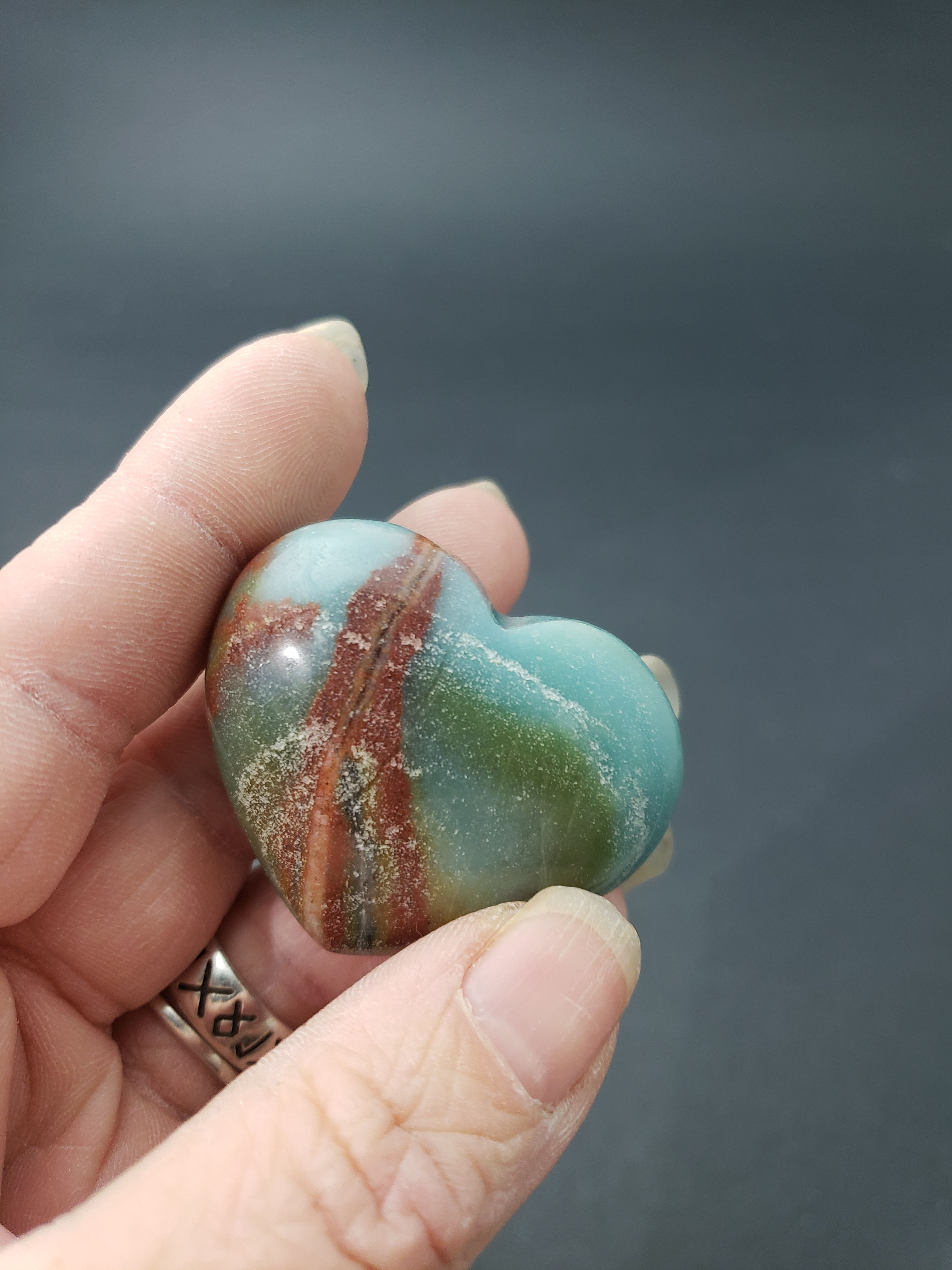 Amazonite Heart