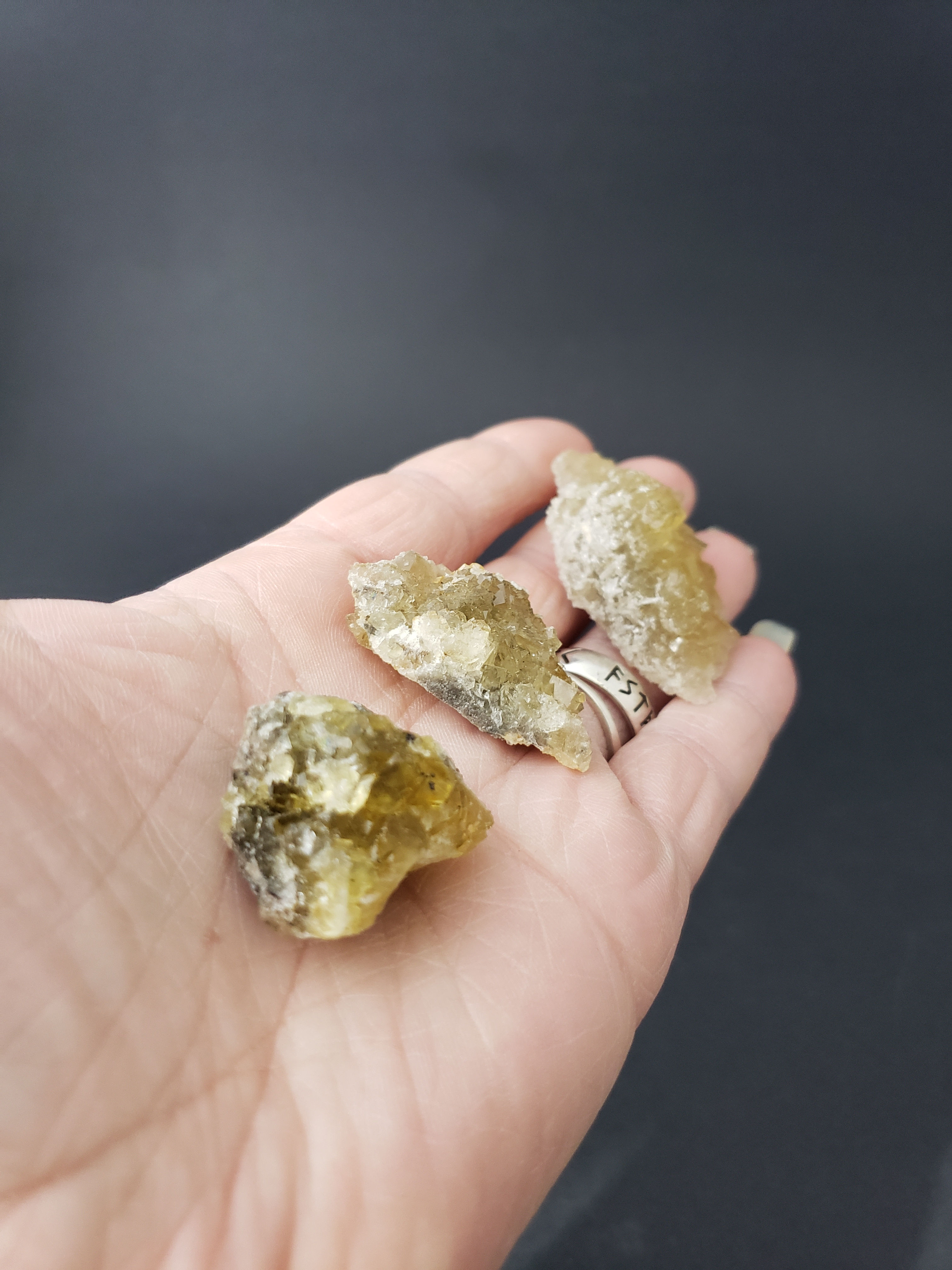 Yellow Fluorite Cluster