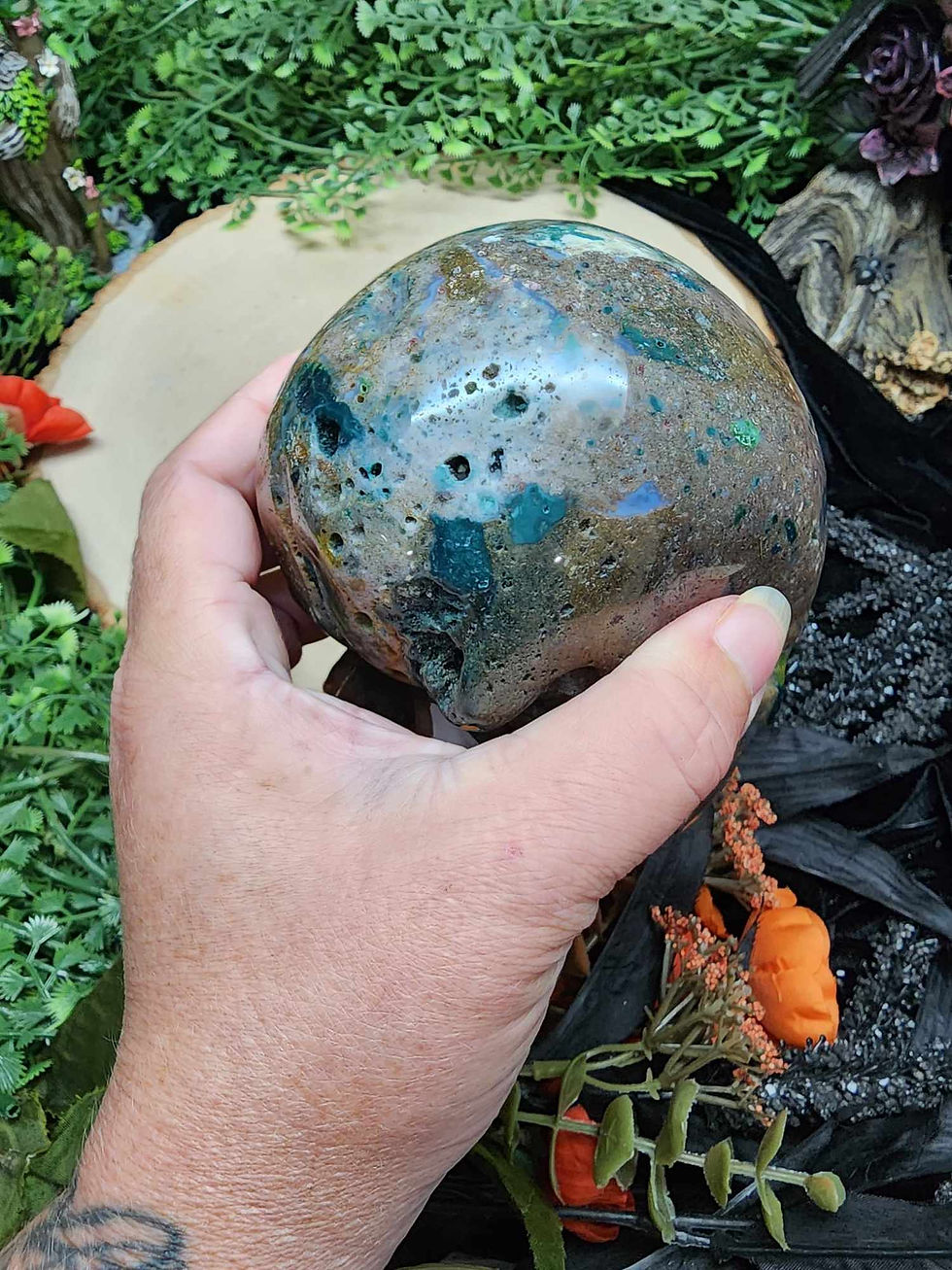 Thumbnail: Indonesian Moss Agate Skull