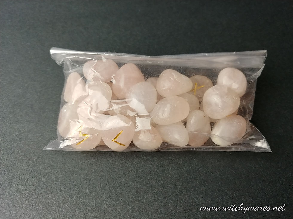 Thumbnail: Rose Quartz Rune Set