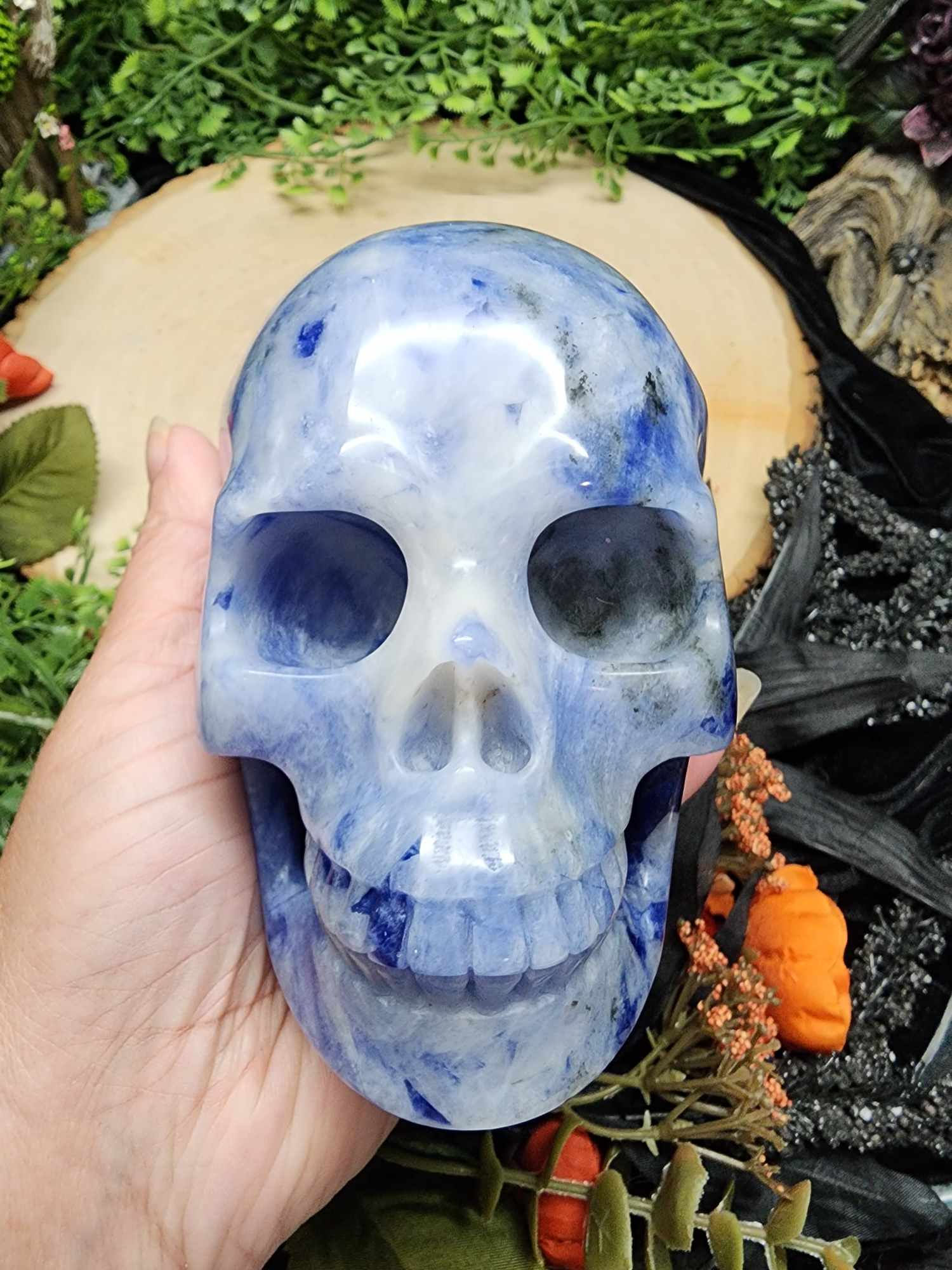 Sodalite Skull