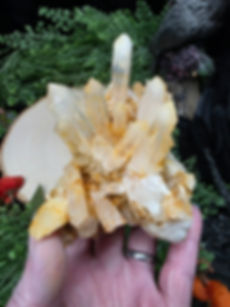 Halloysite in Quartz Cluster