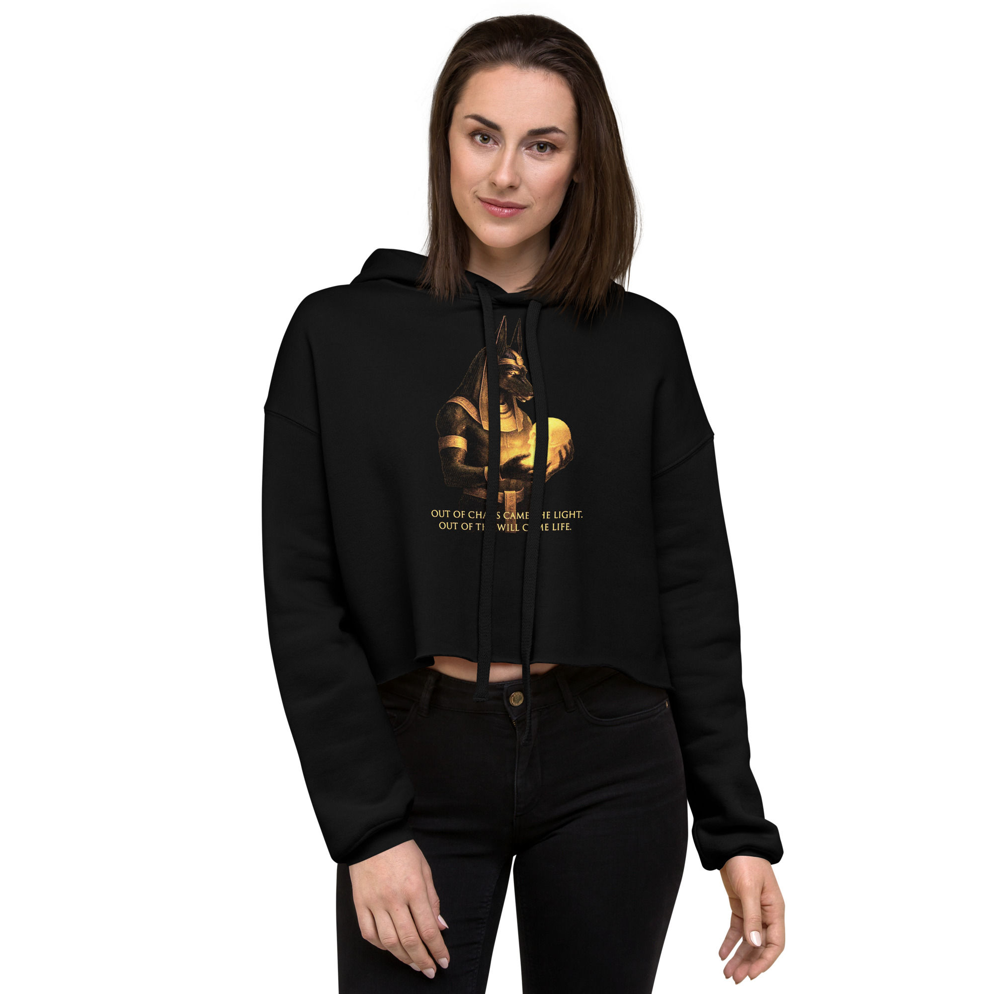 Anubis Crop Hoodie