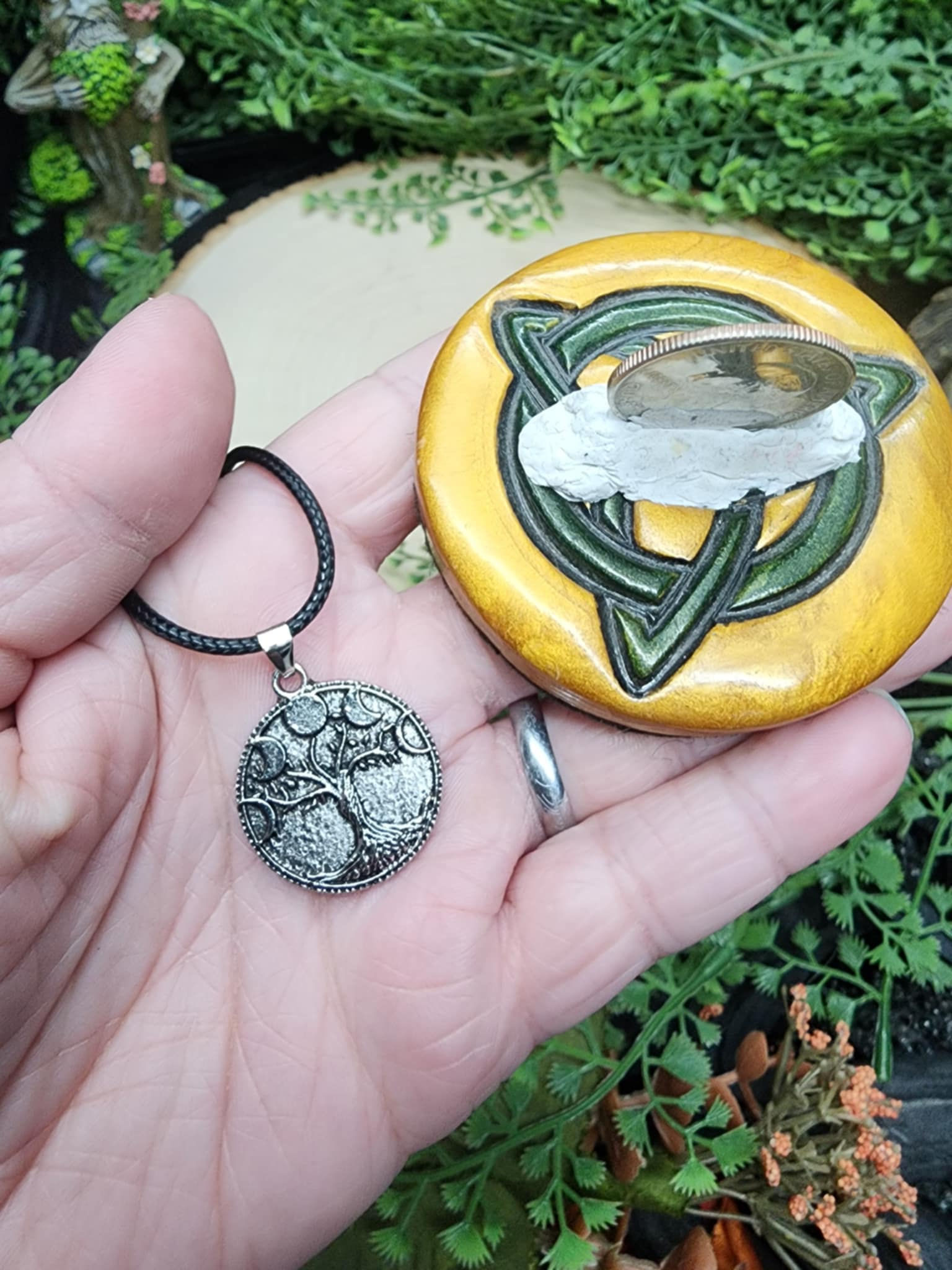 Moon Phase Tree of Life Pendant