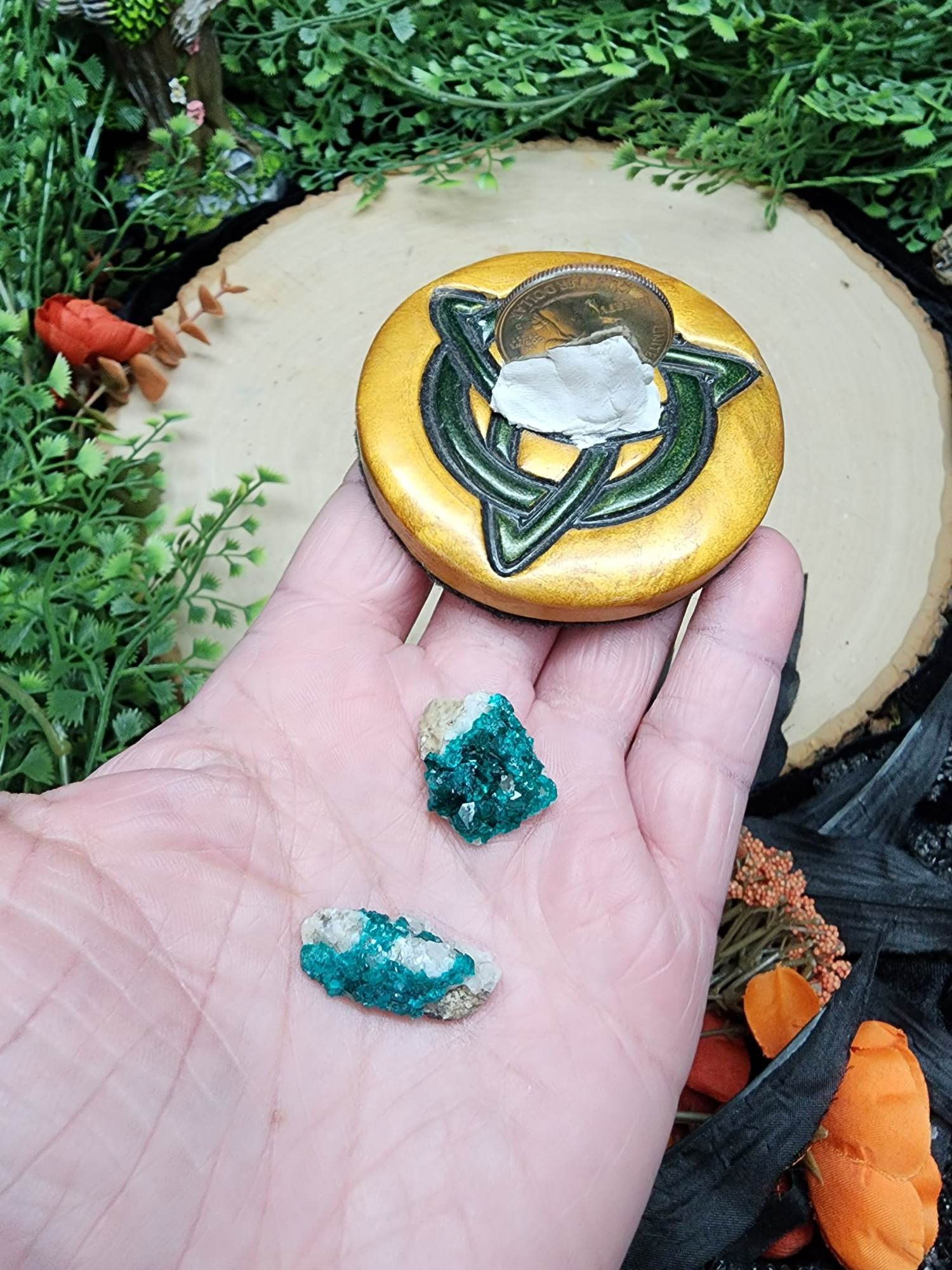 Dioptase Cluster