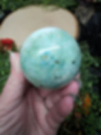 Thumbnail: Phoenix Stone aka Chrysocolla and Shattuckite in Quartz Sphere