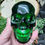 Thumbnail: Natural Green Obsidian Skull