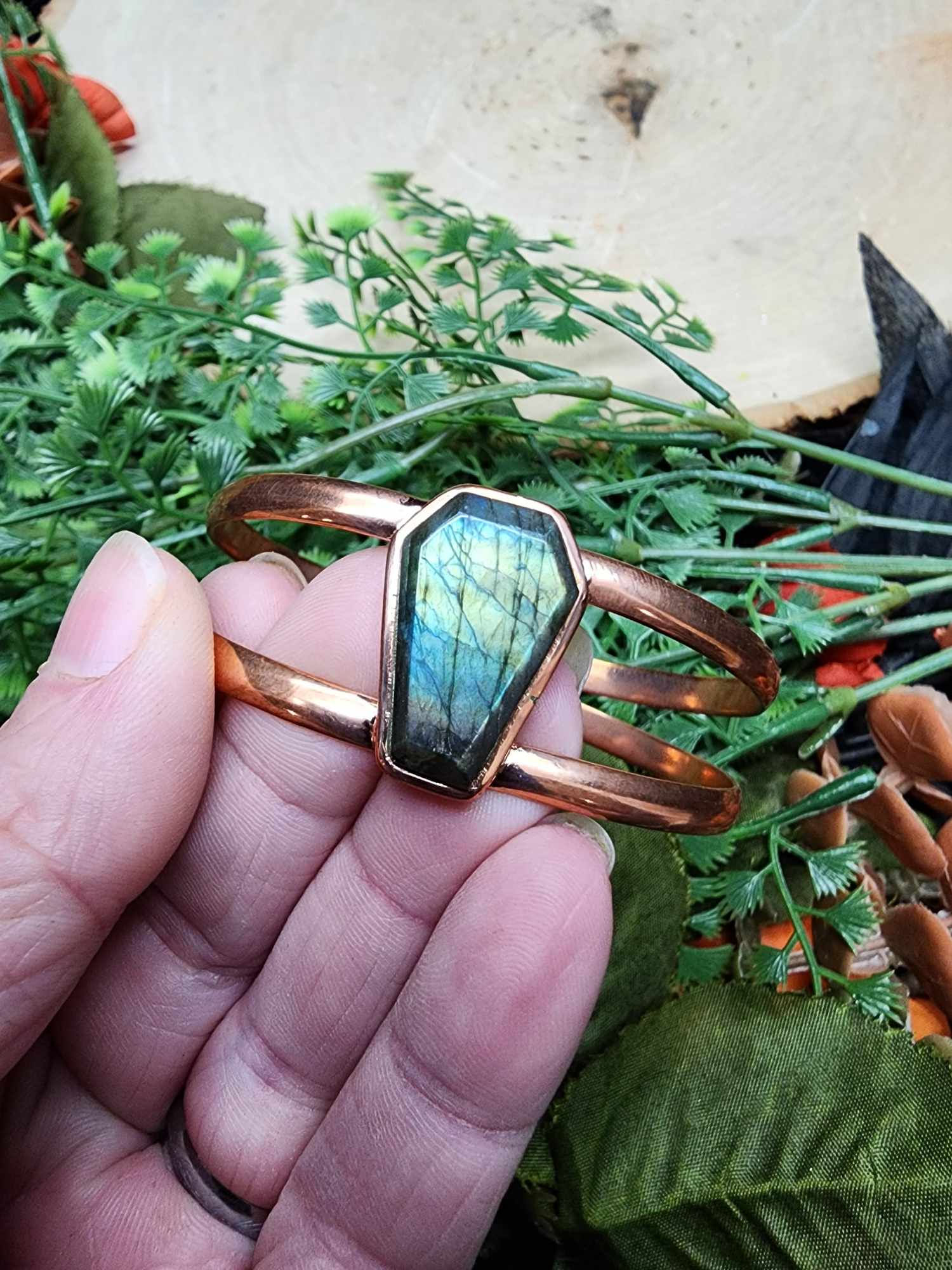 Copper Labradorite Bracelet