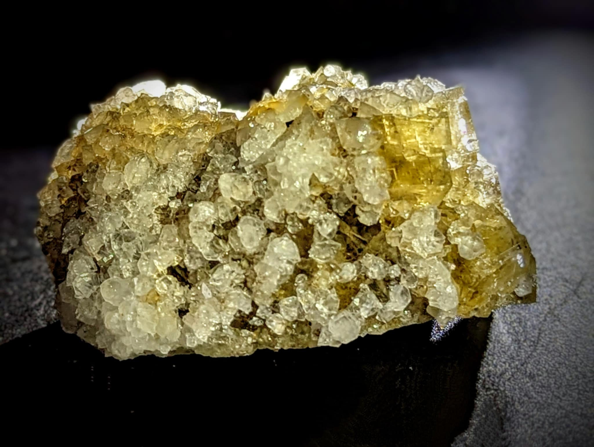 Lemon Meringue Pocket Fluorite