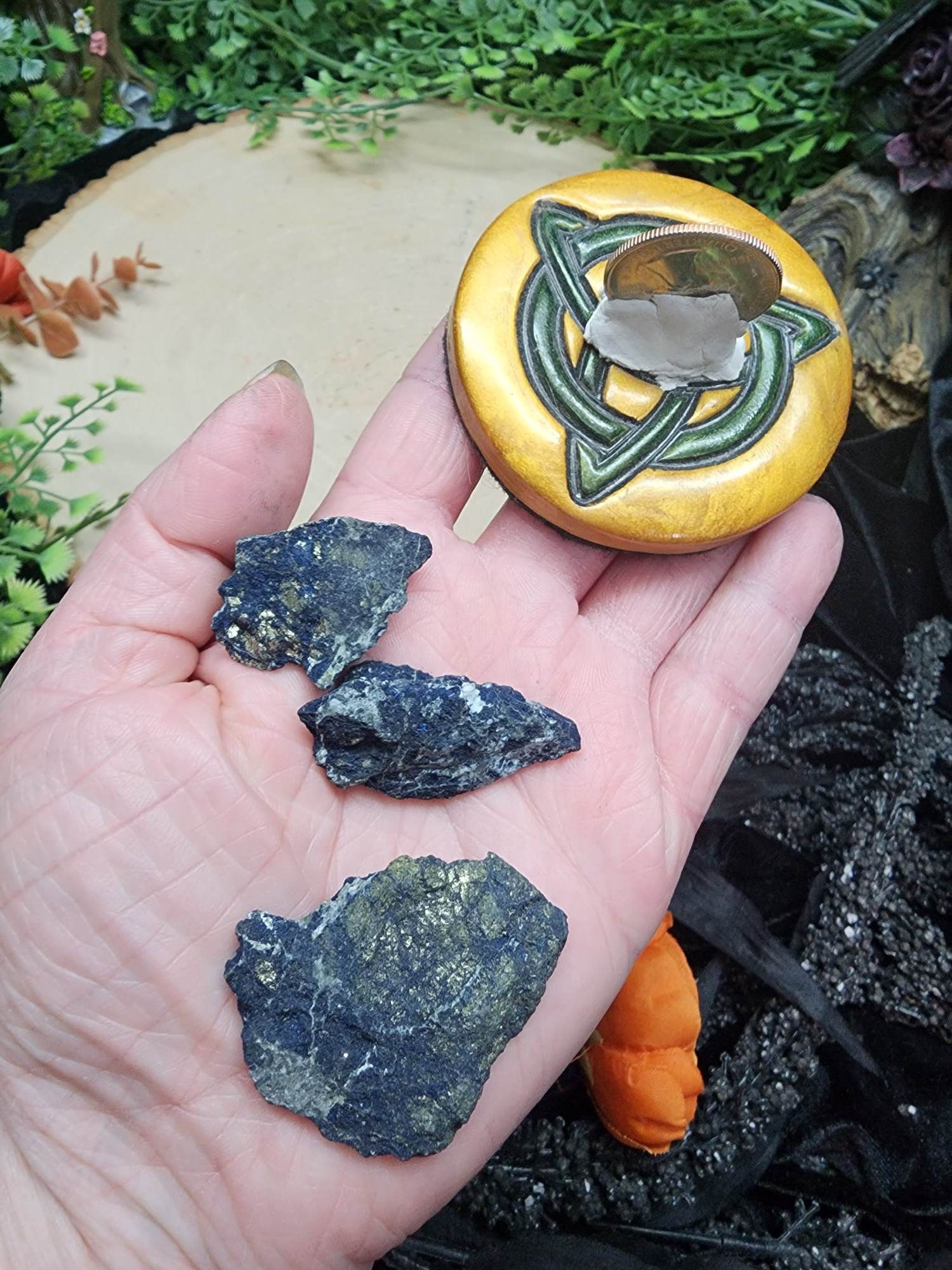 Raw Covellite