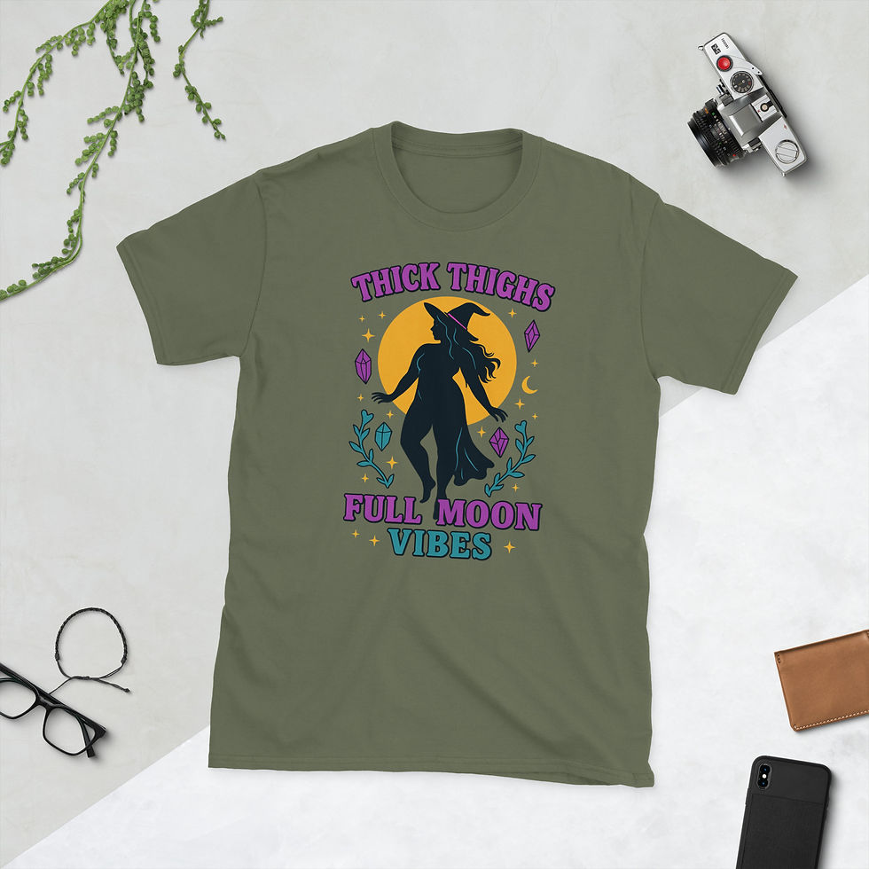 Thumbnail: Full Moon Vibes Style #2 Short-Sleeve Unisex T-Shirt