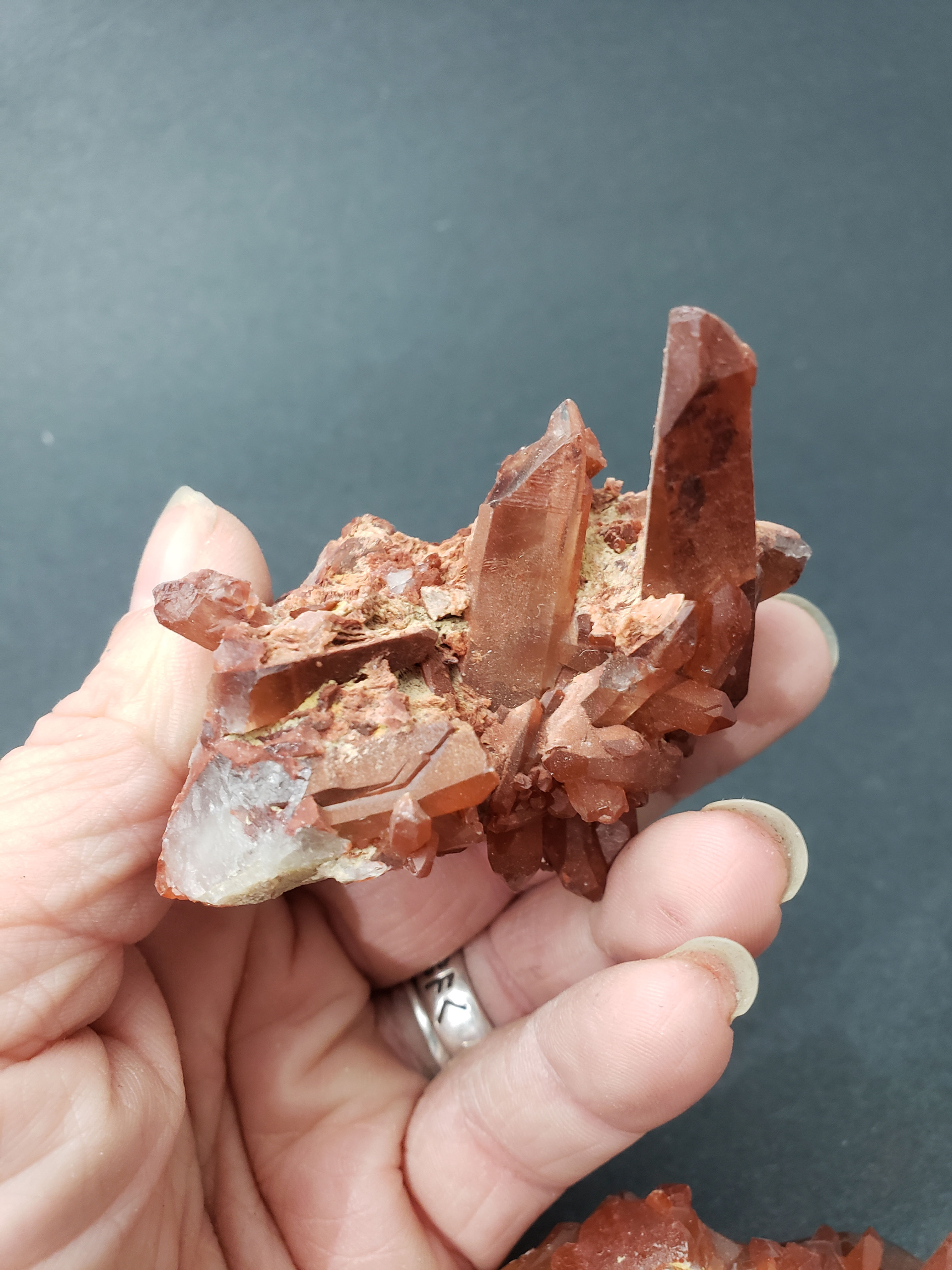 Hematoid Quartz Cluster