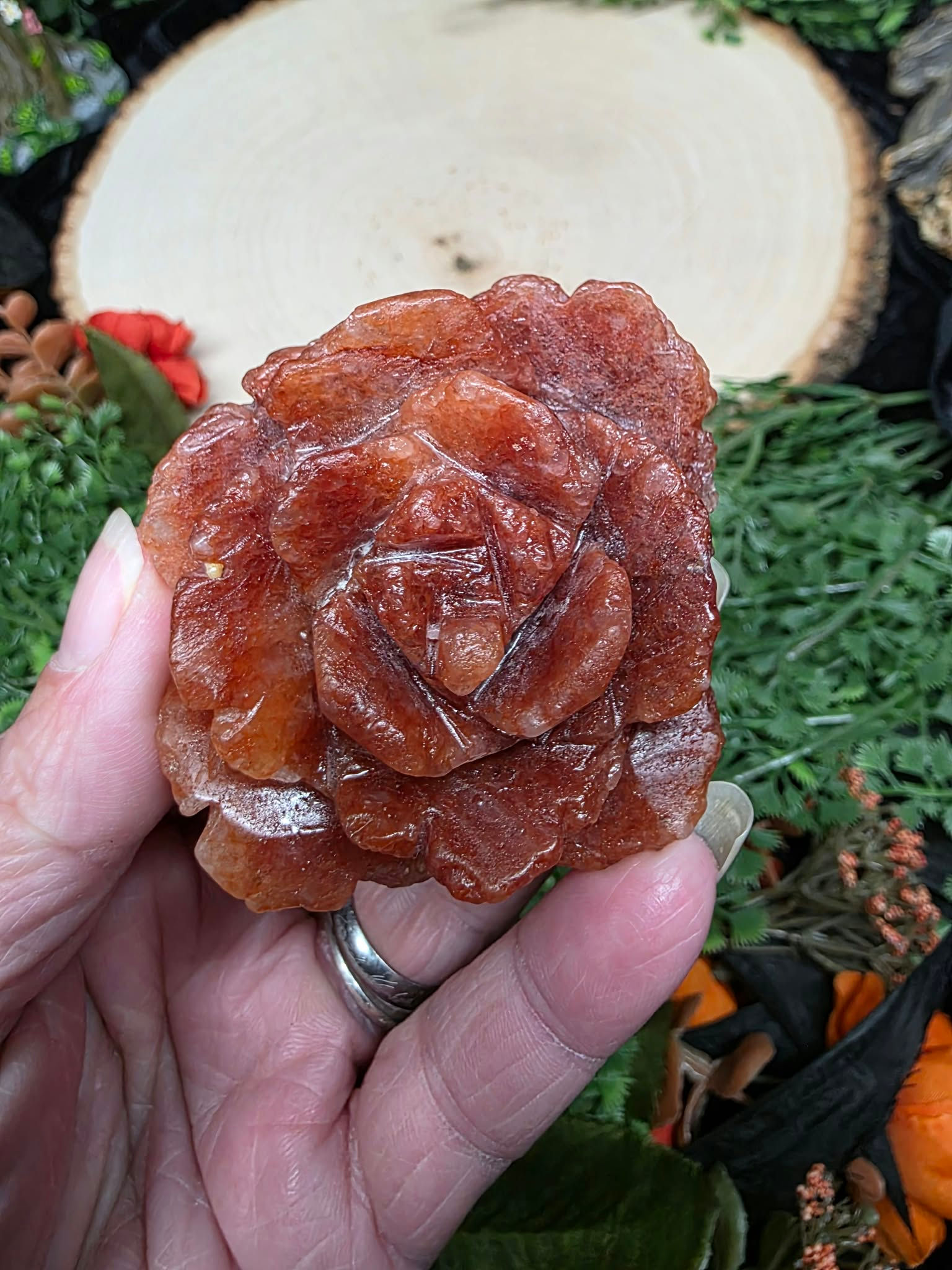 Strawberry Quartz Flower