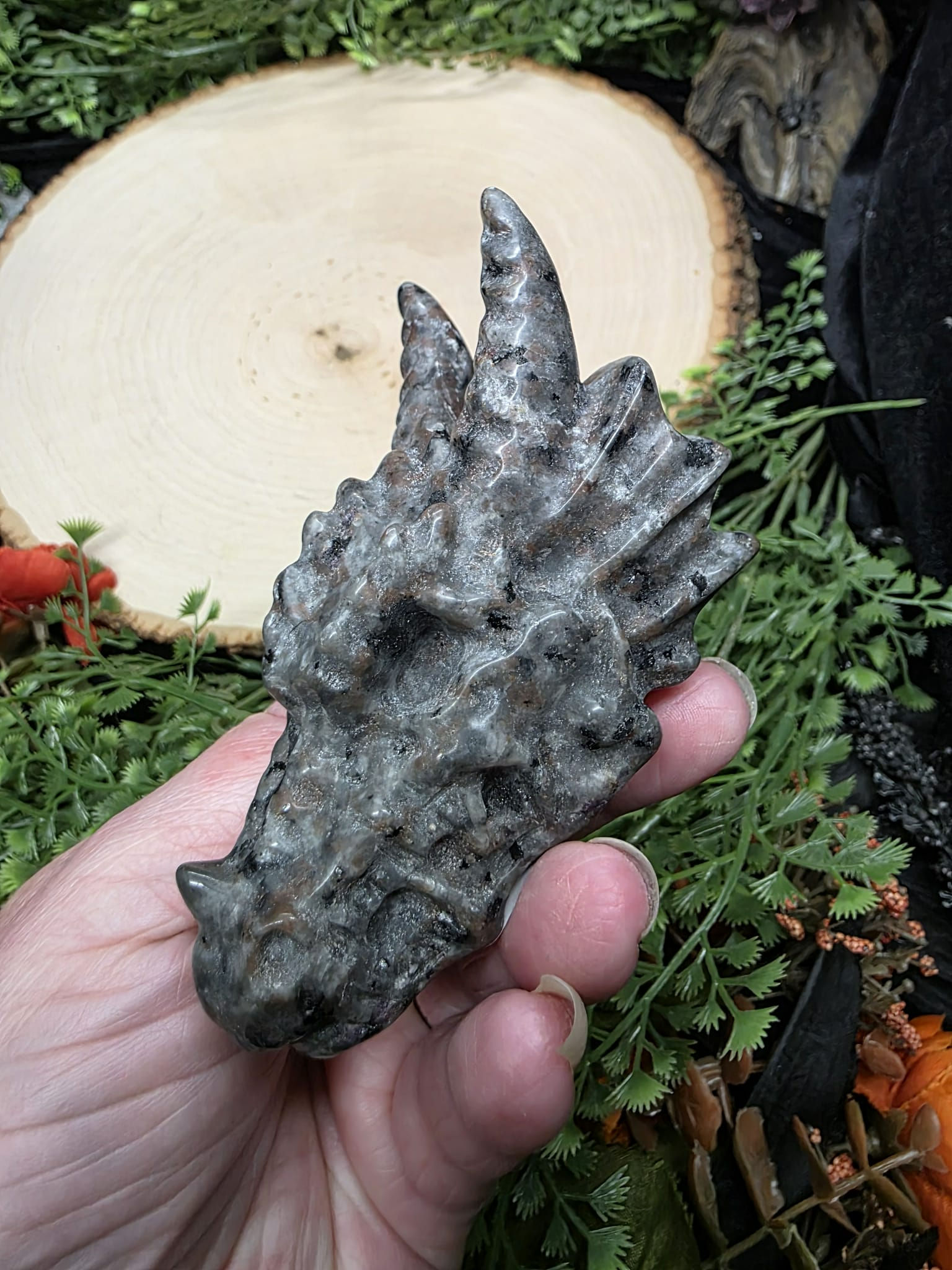 Yooperlite Dragon Skull