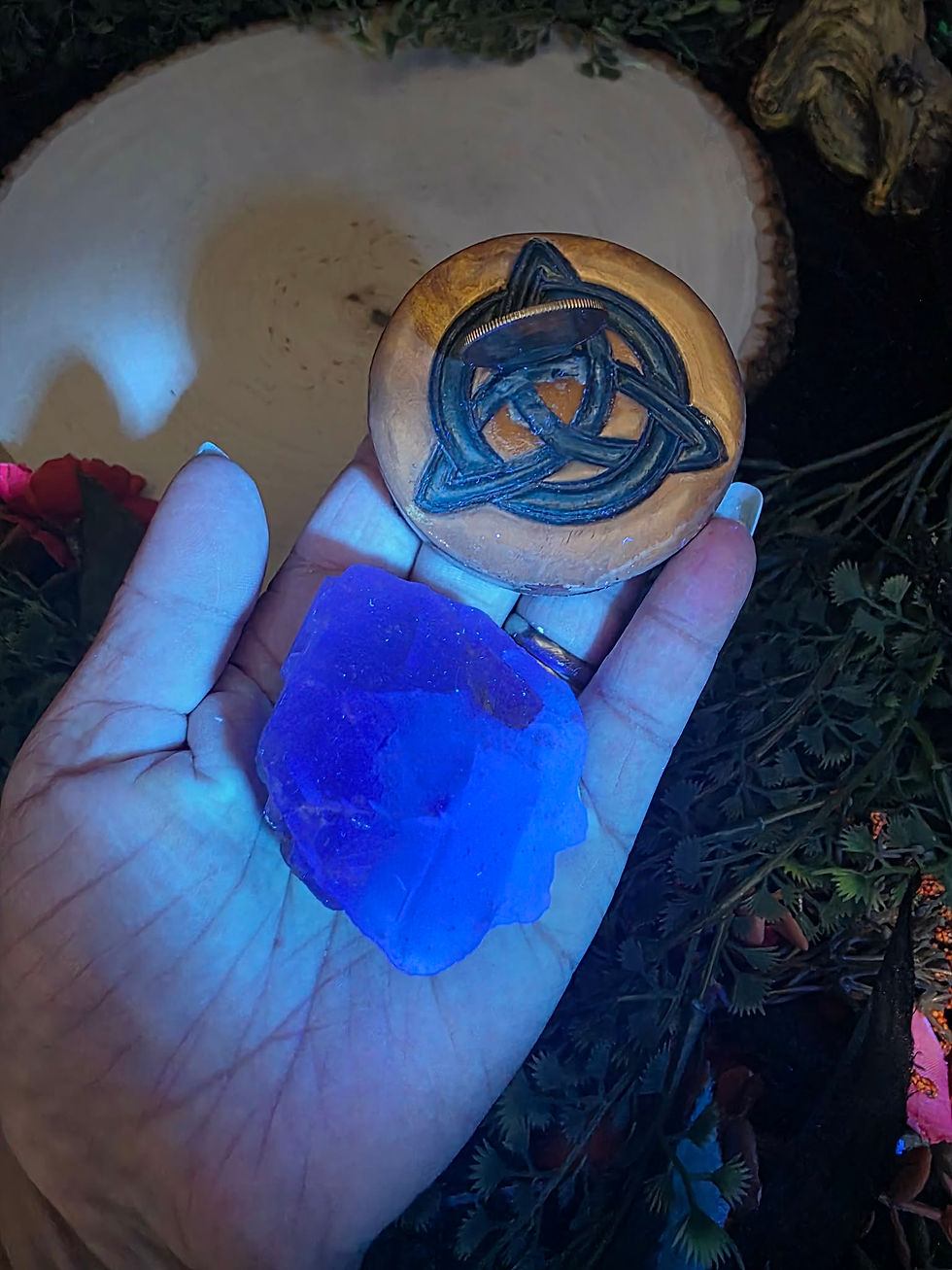 Thumbnail: Blue Diggings, Illinois Fluorite Cluster