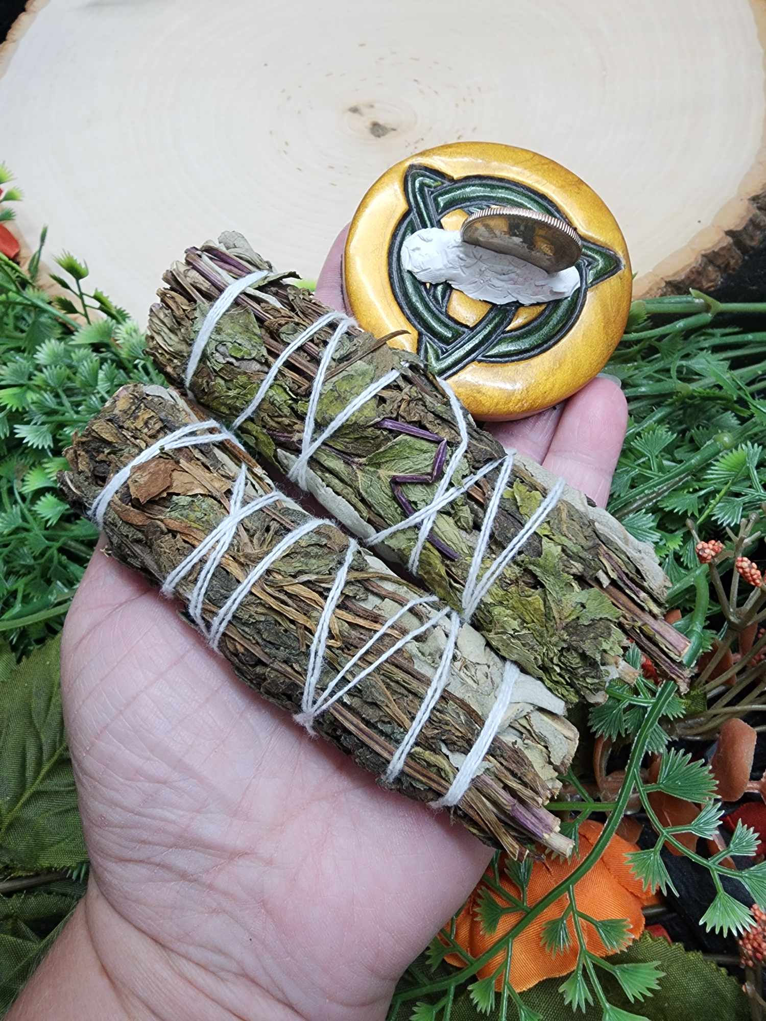 Peppermint and White Sage Smudge Bundle